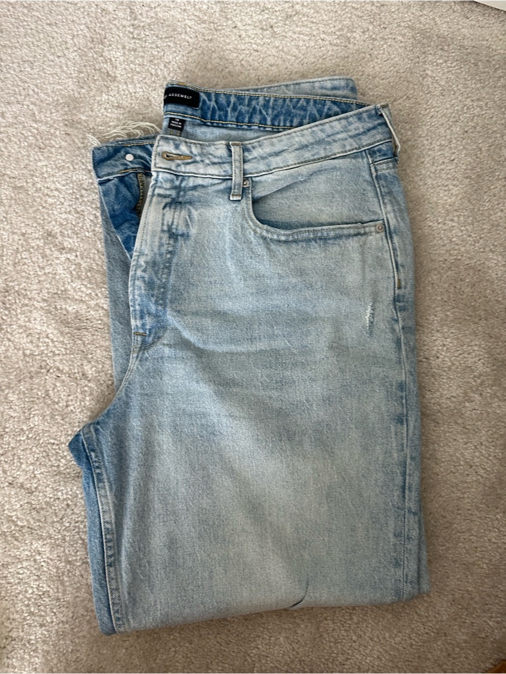 Light Blue women’s Denim Jeans - Casual Straight Fit